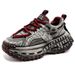 2026 European- USA Style Blending Colors Vintage Sneakers Youth/Men Low Top Lace-Up Breathable Thick Sole Non-Slip Wear-Resistant Running Shoes_desvips.com