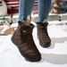 Women's Waterproof Winter Boots With Anti-Slip Sole, Thick Warm Fleece Lining, Side Zipper, Extended Sizes Up To 44, Multiple Colors_desvips.com