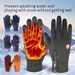 Insulated Gloves With Zipper Design, Suitable For Outdoor Cycling, Men And Women, Winter Cycling, Touchscreen, Motorcycles, Waterproof And Warm._desvips.com