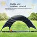 Blackout Camping Canopy Tent Waterproof UV Protection Sun Shelter With Portable Picnic Mat Arc Design Lightweight Easy Setup_desvips.com