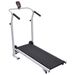 Black Manual Treadmill For Home Use - Foldable Design - Non-Slip Running Surface - Speed, Duration, Distance, And Calorie Tracking - Adjustable Feet_desvips.com