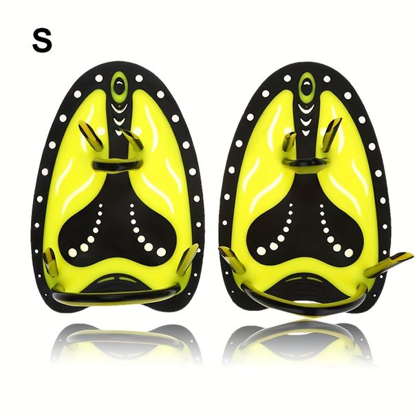 1 Pair Swim Hand Paddles, Professional Swimming Webbed Golves, For Water Sports Training_desvips.com