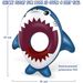 Summer In-stock Inflatable Shark Smiley Face Mini Children's Swim Ring, Toddler Swimming Float, Cartoon Toy_desvips.com