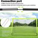 6x4ft Portable Soccer Goal For Teens - Easy Setup Detachable Football Goal With Carry Bag_desvips.com