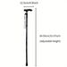 MELEDE Telescopic Walking Stick Outdoor Hiking Trekking Poles Aluminum Alloy Metal Folding Cane Crutches Pole For Elderly People_desvips.com