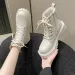 2024 Free New British Shipping Style Plush Thickened Fashionable Thick Soled Women's Boots In White And Black 35-42_desvips.com