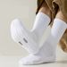 White Socks Men Towel Bottom Spring And Autumn Style Mid Tube Socks Pure Cotton Sweat Absorbent Thick Long Tube Men's Sports Socks Basketball Socks_desvips.com
