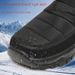 Unisex Winter Snow Boots With Fleece Lining - Waterproof Rain Fabric Upper, Anti-Slip Rubber Sole, Thermal Insulated For Outdoor & Casual Wear_desvips.com