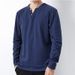 Autumn Bottom With V-neck Long Sleeves Men's Large Size Loose Cotton Two T-shirts_desvips.com
