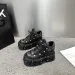 xd BLeather Men Stylish Fashion Formal Dress Business Rivet Versatile Round Toe Leather Chunky Vintage Rock Gothic Punk_desvips.com