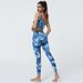 Saibei New Wear For Women, Thin High-Waist Printed Pants With Sports Vest And Chest Pad, Fitness Yoga Set_desvips.com