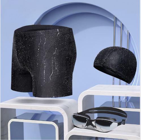 Swim Trunks Men's Anti Embarrassment Summer Boxer Professional Five Point Swim Trunks Swimming Suit Large Size Swimsuit Swimwear Equipment_desvips.com