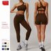 Breathable Cloud-Like Quick-Dry Yoga Set With Pocket – Seamless Running & Fitness Outfit For Women_desvips.com