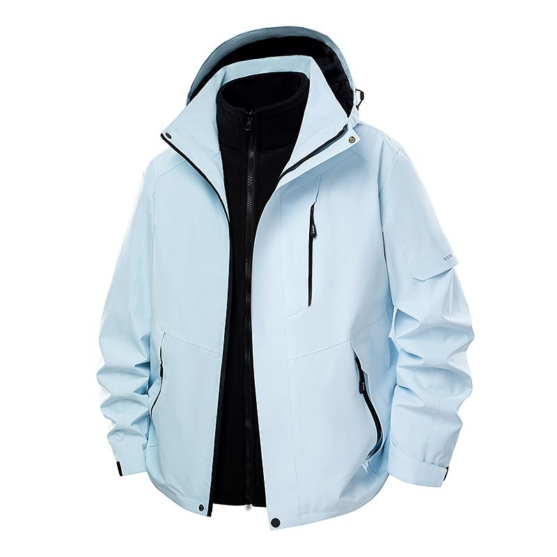 Men's 3-in-1 Windproof And Water-Resistant 2025 New Detachable Fleece Liner Outdoor Hiking Jacket For Women_desvips.com