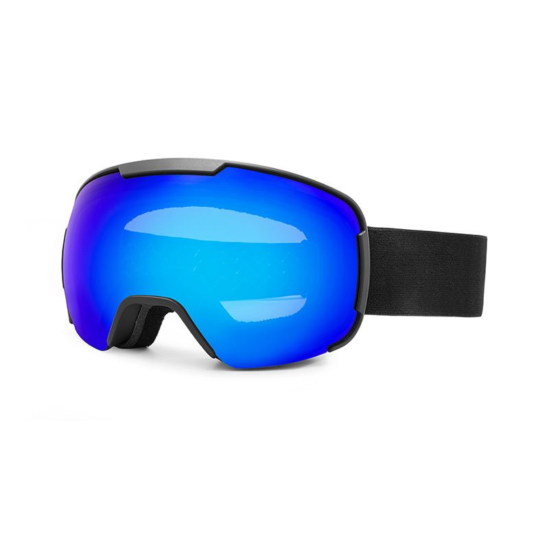 New Large Spherical Anti Fog And Anti Scratch UV400 Magnetic Suction Ski Goggles_desvips.com