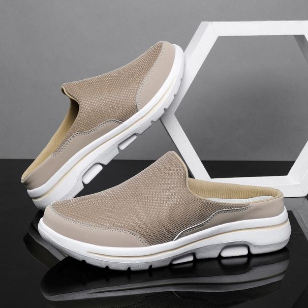 2024 Summer Breathable Home Indoor Slippers Men Thick Bottom Slides Fashion Couple Walking Shoes Chanclas Hombre_desvips.com