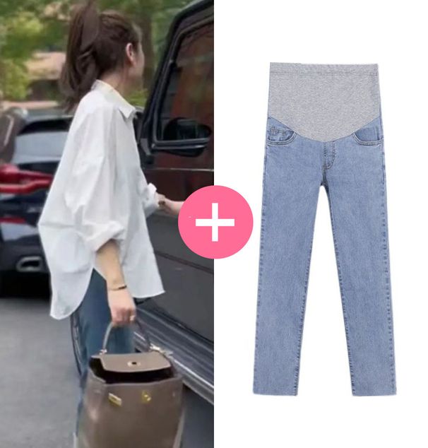 Maternity Spring Autumn Set 2025 New Korean Style Blouse Tops Loose Fancy Thin Summer Sun Protection Clothing_desvips.com