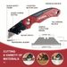 1pc Multi-function Folding Knife, Quick-change Box Cutter, Blade Stored In Handle, For Cable Cartons,with Spare Blades_desvips.com