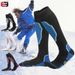Unisex Thermal Ski Socks With Cushioned Sole – High Calf Moisture-Wicking Hiking Socks For Men, Women & Kids – Non-Slip Winter Sports Socks For Skiing_desvips.com