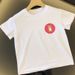 Boys' Summer Outfit Children's Letter Print Pure Cotton Short Sleeve T-Shirt Korean Style Parent-Child Trendy Girls'_desvips.com