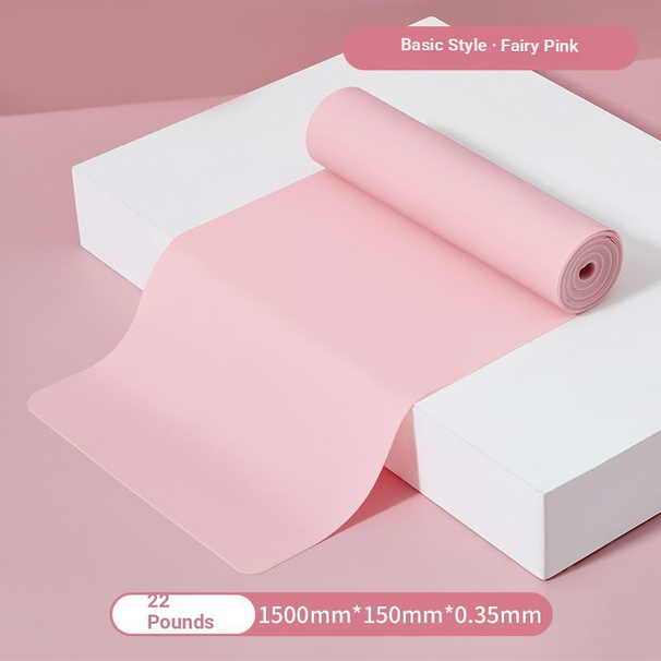 Fitness Resistance Band, Pink Elastic Exercise Band For Full Body Training, Unbreakable 9M Stretch, Laser Cut, For Arm & Back Shaping_desvips.com