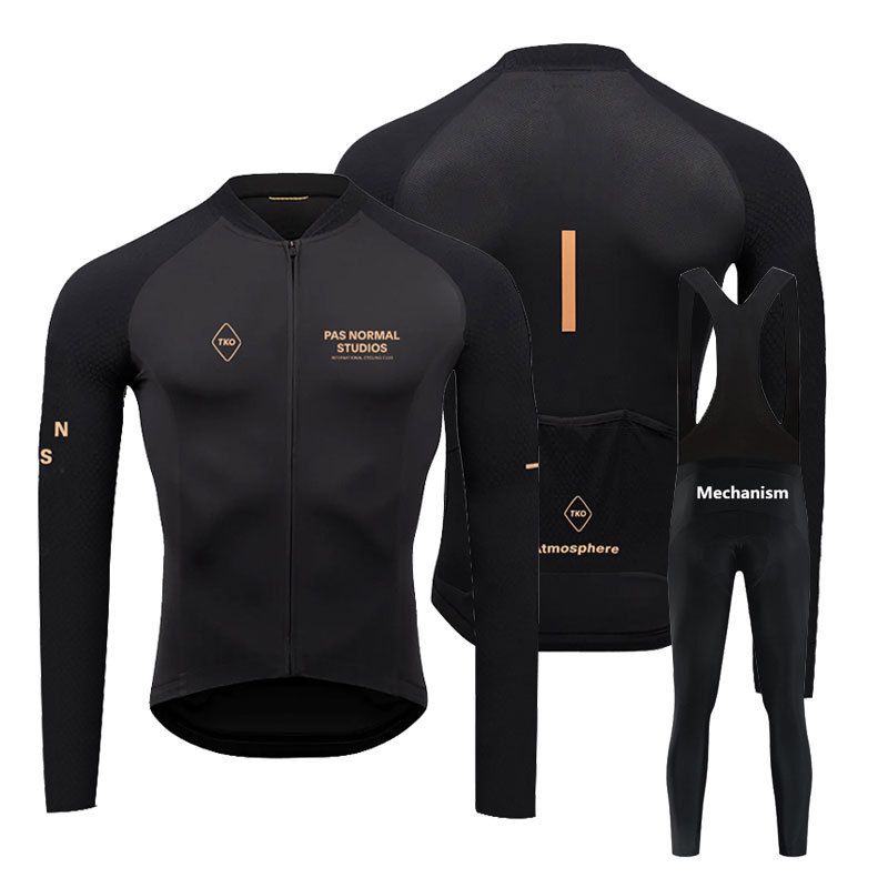 Cross-Border PAS Long Sleeve Cycling Spring And Autumn Quick-Dry Breathable Road Mountain Bike Jersey Men PNS_desvips.com