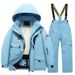 Children's Ski Suit Set For Boys, Girls, And Children (Waterproof, Warm Overalls, New Style, Professional Equipment For Northeast China)_desvips.com