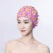New Women's Swim Cap With Pearl Handmade 3D Stitching, Three-Layer Flower, Non-Tightening, Double-Layer Fabric For_desvips.com