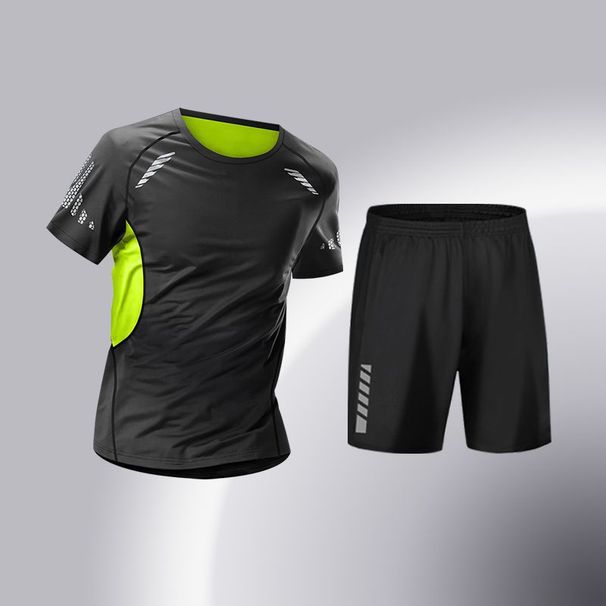 Men's New Long-Sleeve Workout Suit - High-Elastic Moisture-Wicking, Quick-Dry For Morning Run, Gym & Outdoor Fitness_desvips.com
