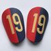 Shin Guard Red And Blue Straight Spelling Number 19 Extra Small Football Shin Pads Mini Mini Shin Pads Training Supplies_desvips.com