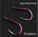 2X Reinforced Big Fish Bulk Purple Reservoir Large Silver Bighead Grass Carp Sturgeon Hooks_desvips.com