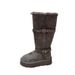 Warm Genuine Leather 2025 Winter New High Tube Snow Boots For Women Thick Belt Buckle Flat Bottom Fleece Lined Warm Shoes_desvips.com