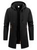 Autumn Winter Fleece Men's Long Sleeve Sweatshirts For Men With Zipper Hooded Jacket Coat Warm Streetwear_desvips.com