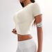 Quick Drying Yoga Top Women's Ruffled Fit Sports T-Shirt For Running Pilates Fitness - Versatile Workout Tank Top_desvips.com