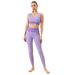 Color-Block Half-Stripe High-Waist Hip-Lifting Tummy-Control Yoga Wear Stretchy Running Breathable Sports Set_desvips.com