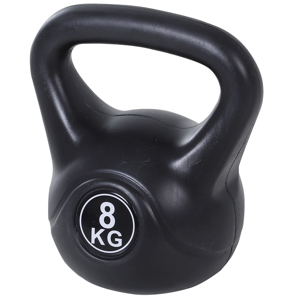 Kettlebell Kugelhantel 8 Kg Gewicht-Hantel Mit Sand Befüllt Für Anfänger Schwarz_desvips.com