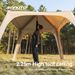 Sonuto Instant Setup Inflatable Tent, 3x3m Quick Inflation Air House Tent, Portable Easy Setup Large Camping Tent With Bag_desvips.com