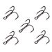 High Carbon Steel Deep Sea 2/4/6/8/10#Three Lure Hair Gear 50 Pieces/Pack Fishing Hooks_desvips.com