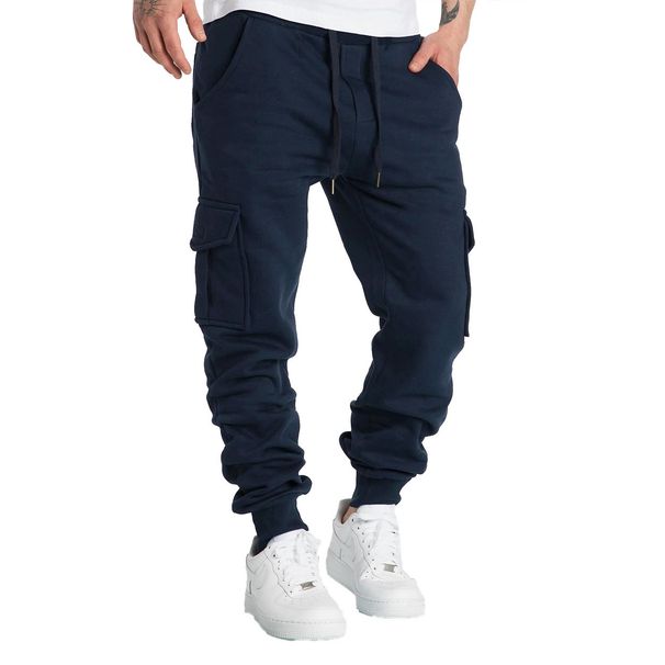 2025 Men's Casual Cargo Sweatpan Spring/Autumn S-2XL Waist Drawstring Joggers Hiking Tactical Pan For Men With_desvips.com