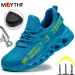 Safety Men Breathable Light New Work Sneakers Steel Toe Quality Anti-Smash Anti-Puncture Indestructible Shoes Large Size_desvips.com