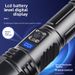 High-Power White Laser Outdoor Lighting Strong Light Digital Display Multi-Function TYPE-C Rechargeable Flashlight_desvips.com