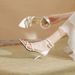 Women's fashion line with thin heel medium heel everything simple fairy high heel sandals_desvips.com
