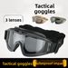 Outdoor Desert Tactical CS Glasses Protective Anti-fog Anti-drop Gear Windshield Goggles Windproof Sandproof_desvips.com
