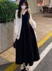 Ankle Plus Size Ladies Flab Hiding Slim Sun-Proof Clothing Long Dress_desvips.com