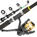 Sea Lure Full Combination Hard Soft Bait Reel Retractable Fishing Rod Beginner Set Complete_desvips.com