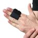 Breathable Nylon Finger Support Sleeve For Basketball Volleyball - Adjustable Compression Wrap For Thumb & Double Finger Protection (S/M/L Sizes)_desvips.com