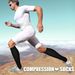 Sports Socks Sports Compression Socks Flat Solid Color Long Nylon 200N For Jump Rope Running Calf_desvips.com