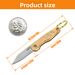 Mini Portable Folding Pocket Fruit Peeler For Opening Packages Sharp Copper Handle Keychain Knife_desvips.com
