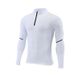New Half Zipper Quick Drying Clothing Men's Tight Height Elastic Stand Up Collar Golf Suit Outdoor Running Fitness Wear T-Shirt Long Sleeve_desvips.com