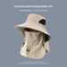 Fisherman's Hat, Outdoor Hiking Hat, Fishing Hat, Face Cover, Neck Protection, All-in-one Hat, Wide-brimmed Sun Hat_desvips.com